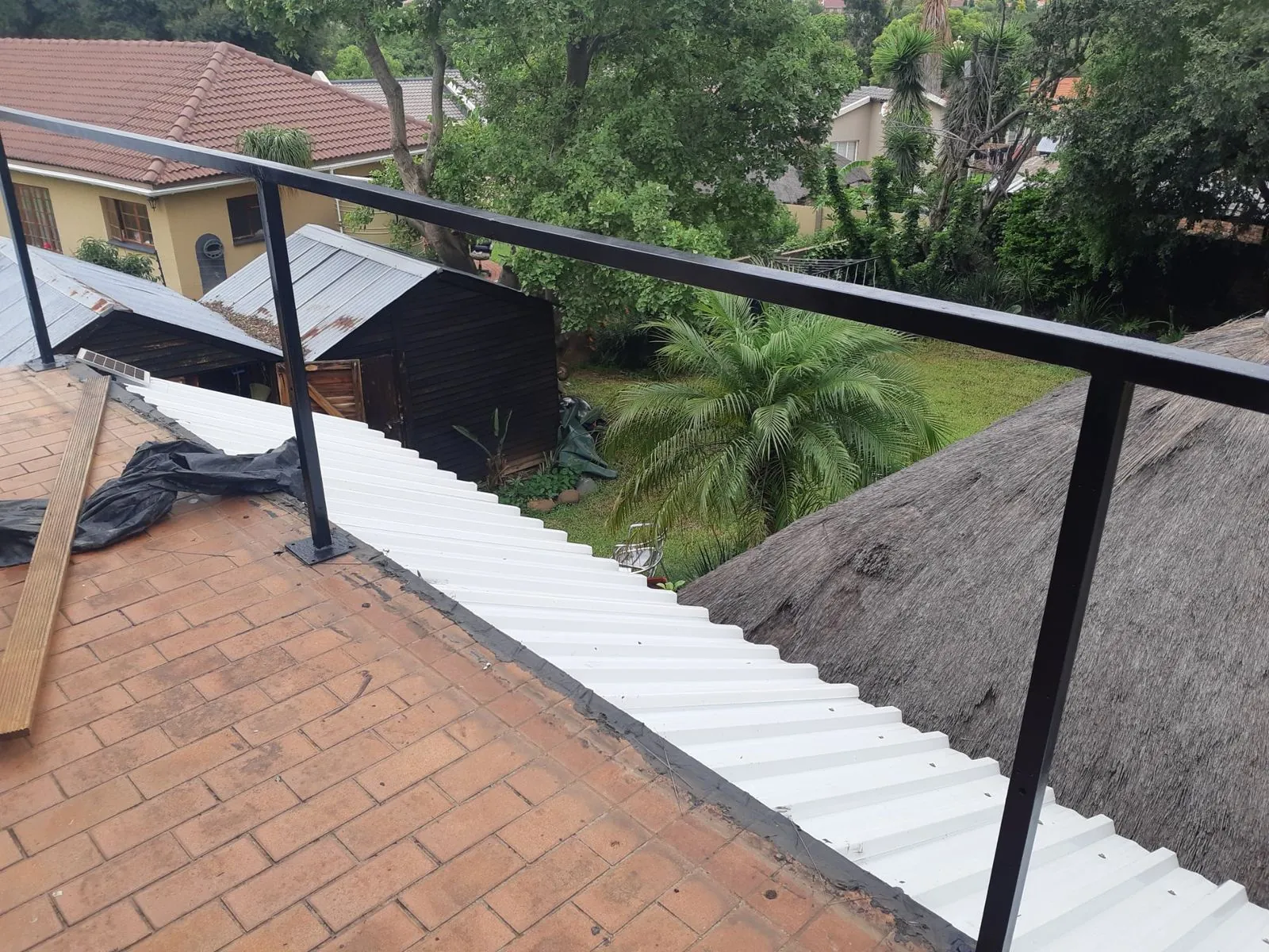 Completed balcony balustrade